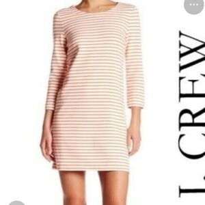 J.crew red and white Striped maritime soft stretchy knit dress sz XL